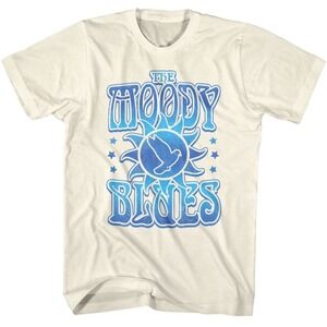 Moody Blues Bird And Sun Natural Adult T-Shirt